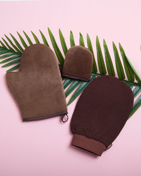 Tan Mitt Set (3 Piece)